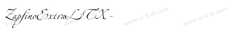 ZapfinoExtraLTX字体转换