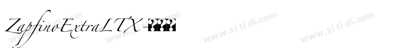 ZapfinoExtraLTX字体转换