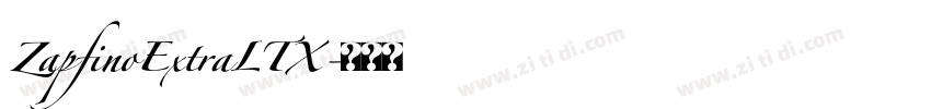 ZapfinoExtraLTX字体转换