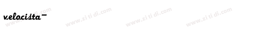 velocista字体转换