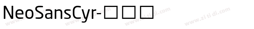 NeoSansCyr字体转换