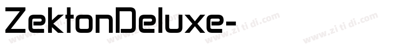 ZektonDeluxe字体转换