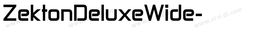 ZektonDeluxeWide字体转换