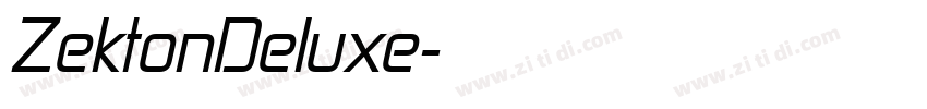 ZektonDeluxe字体转换