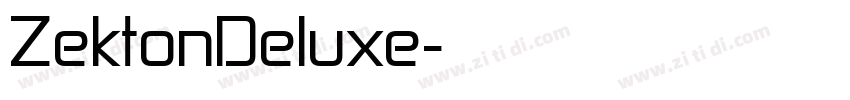 ZektonDeluxe字体转换