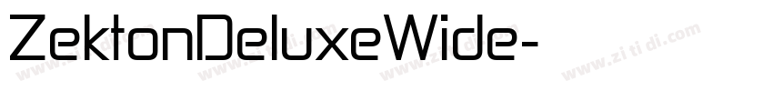 ZektonDeluxeWide字体转换