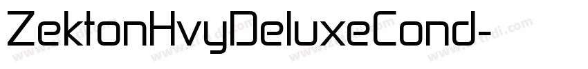 ZektonHvyDeluxeCond字体转换