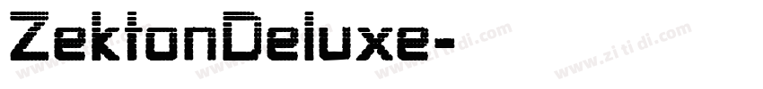ZektonDeluxe字体转换