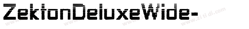 ZektonDeluxeWide字体转换