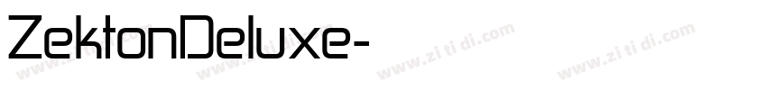 ZektonDeluxe字体转换