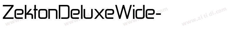 ZektonDeluxeWide字体转换