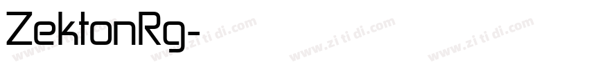 ZektonRg字体转换