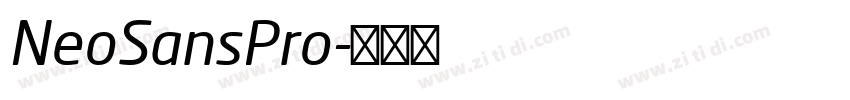 NeoSansPro字体转换