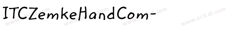 ITCZemkeHandCom字体转换 ITCZemkeHandCom字体转换