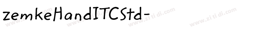zemkeHandITCStd字体转换