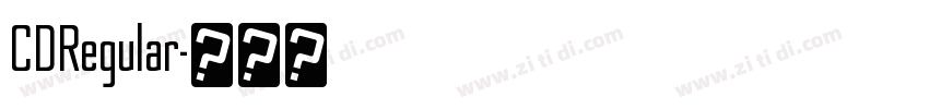 CDRegular字体转换