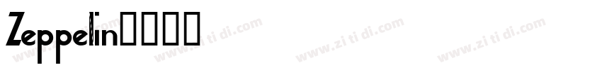 Zeppelin字体转换