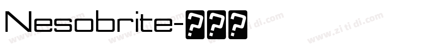 Nesobrite字体转换