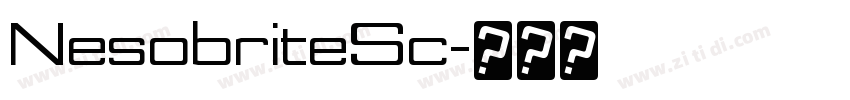 NesobriteSc字体转换
