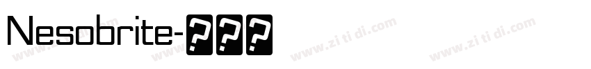 Nesobrite字体转换