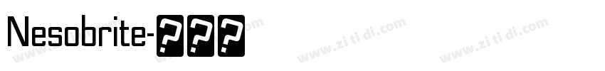 Nesobrite字体转换