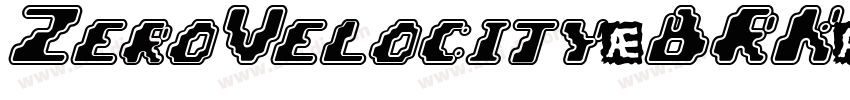 ZeroVelocity(BRK)字体转换