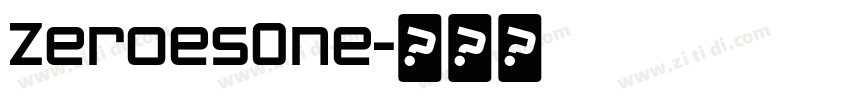 ZeroesOne字体转换
