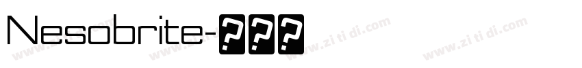 Nesobrite字体转换