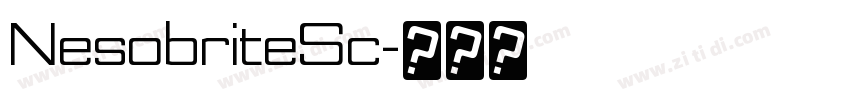 NesobriteSc字体转换