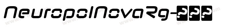 NeuropolNovaRg字体转换