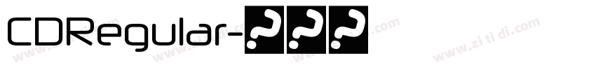 CDRegular字体转换