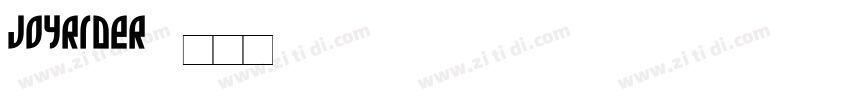 JoyRider字体转换