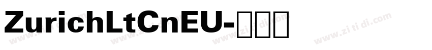 ZurichLtCnEU字体转换
