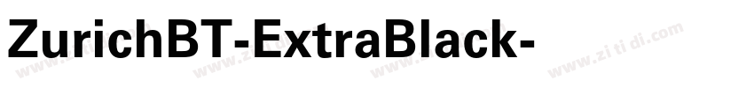 ZurichBT-ExtraBlack字体转换