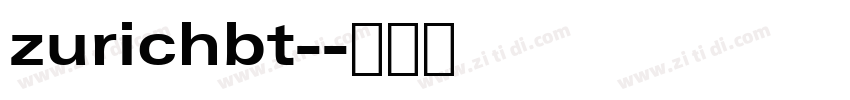zurichbt-字体转换