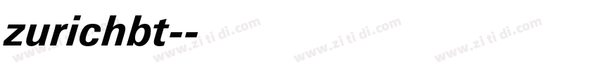 zurichbt-字体转换