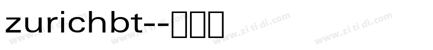 zurichbt-字体转换