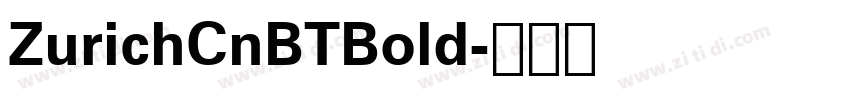 ZurichCnBTBold字体转换