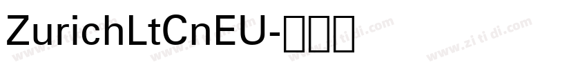 ZurichLtCnEU字体转换