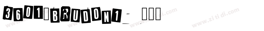 3601_brudoni字体转换