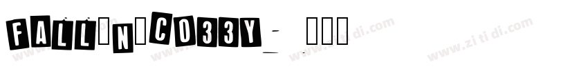 Fall_n_Cozzy字体转换