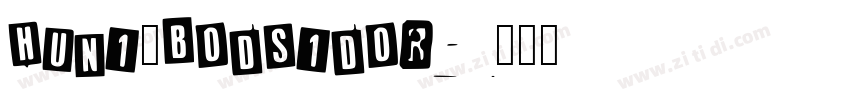 Huni_Bodsidor字体转换