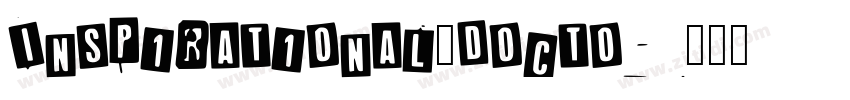 Inspirational_Docto字体转换 Inspirational_Docto字体转换