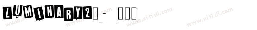 LUMINARY2_字体转换