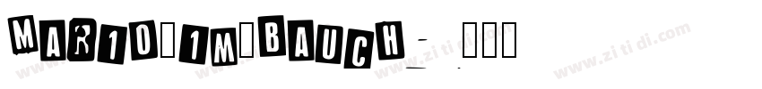 Mario_im_Bauch字体转换