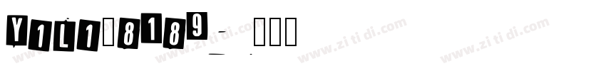 Yili_8189字体转换