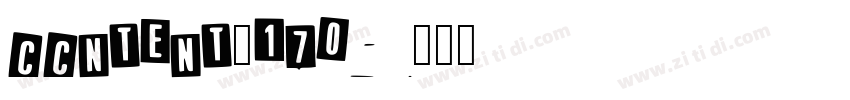 ccntent_170字体转换