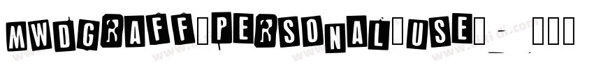 mwdgraff_personal_use_字体转换