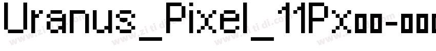 Uranus_Pixel_11Px样品字体转换