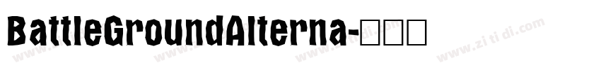 BattleGroundAlterna字体转换